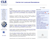 Tablet Screenshot of cle.org.pk